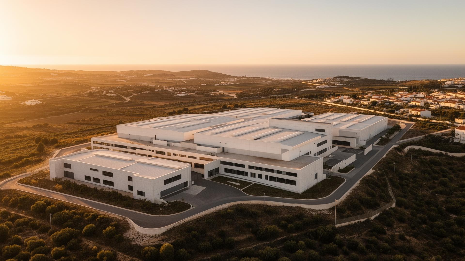 Moderne Industrieanlage in Portugal